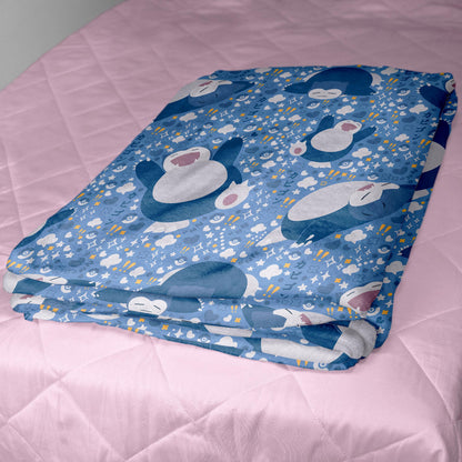 Snorlax Fleece Blanket Home Decor Throw Blanket Bedroom Decor Baby Blanket Cute Snorlax Blanket Gifts