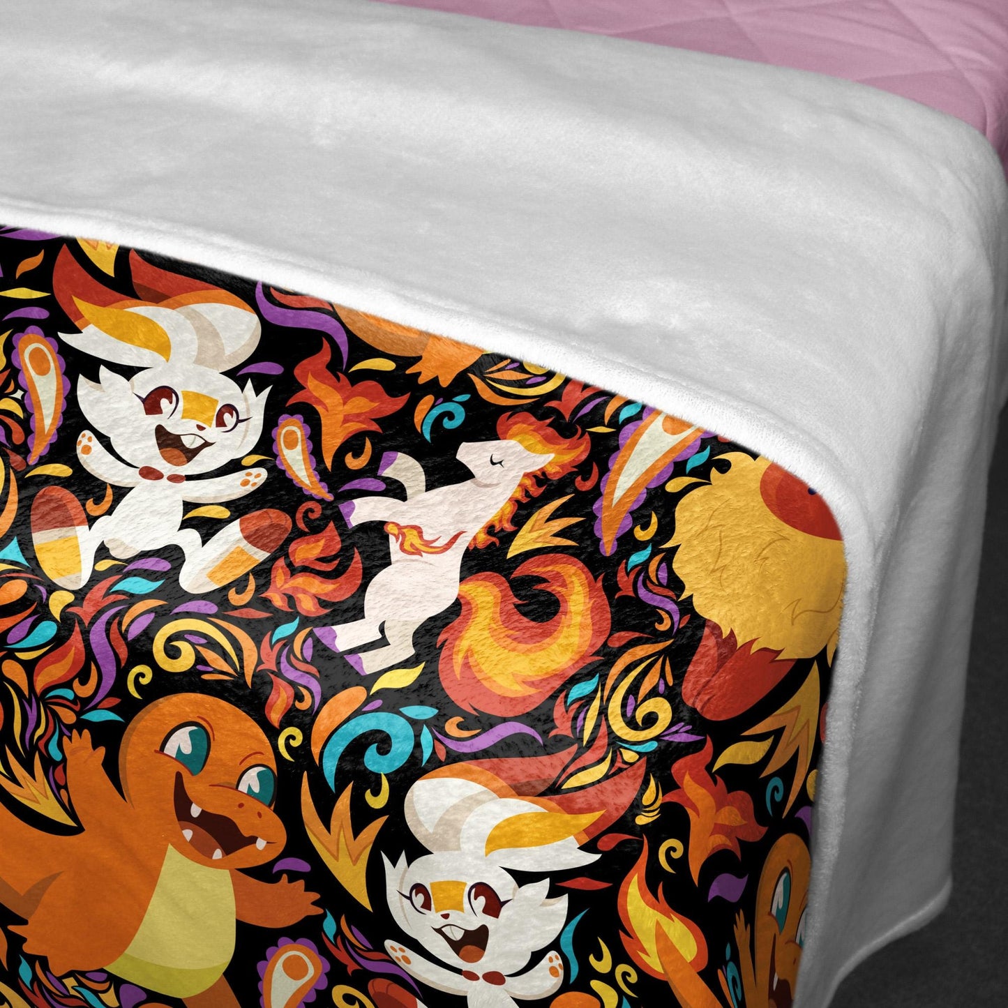 Charmander Fleece Blanket Home Decor Scorbunny Blanket Throw Blanket Cute Baby Blanket Charmander Blanket Gifts