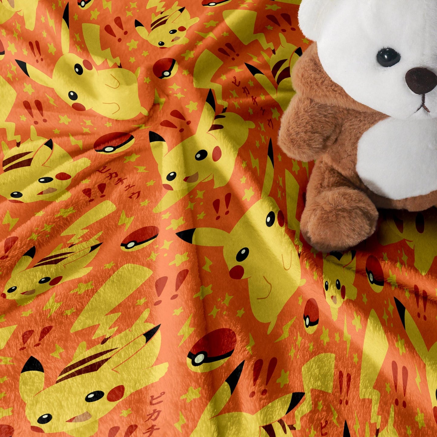 Pikachu Fleece Blanket Home Decor Throw Blanket Bedroom Decor Baby Blanket Yellow Pikachu Blanket Gifts