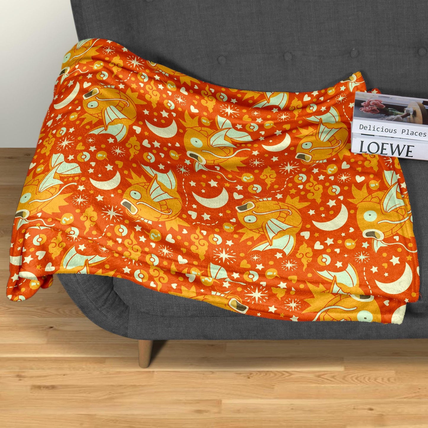 Shiny Magikarp Fleece Blanket Home Decor Throw Blanket Cute Baby Blanket Magikarp Blanket Gifts