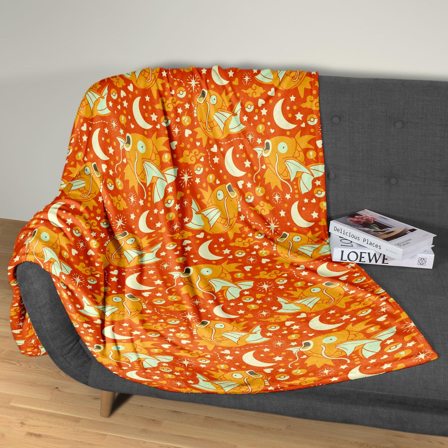 Shiny Magikarp Fleece Blanket Home Decor Throw Blanket Cute Baby Blanket Magikarp Blanket Gifts