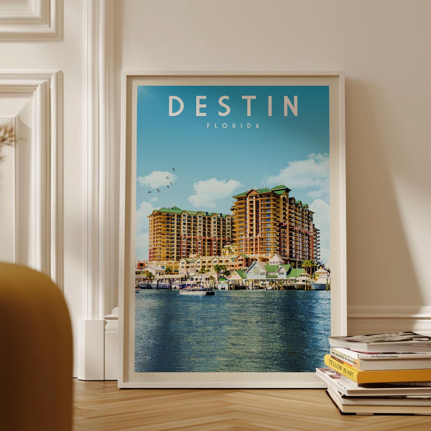 Destin Poster, Destin Wall Art | Florida Travel Poster | Destin Print, Housewarming Gift