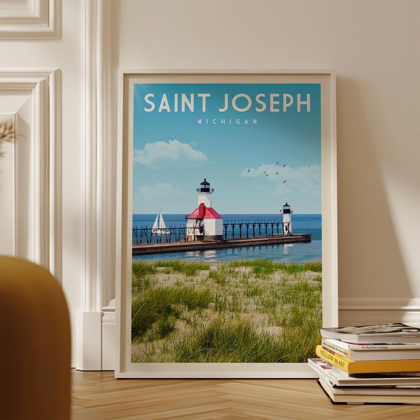 St Joseph Poster, St Joseph Print, St Joseph Wall Art, St Joseph Decor, St Joseph Gift, St Joseph Travel Poster, Michigan Gift