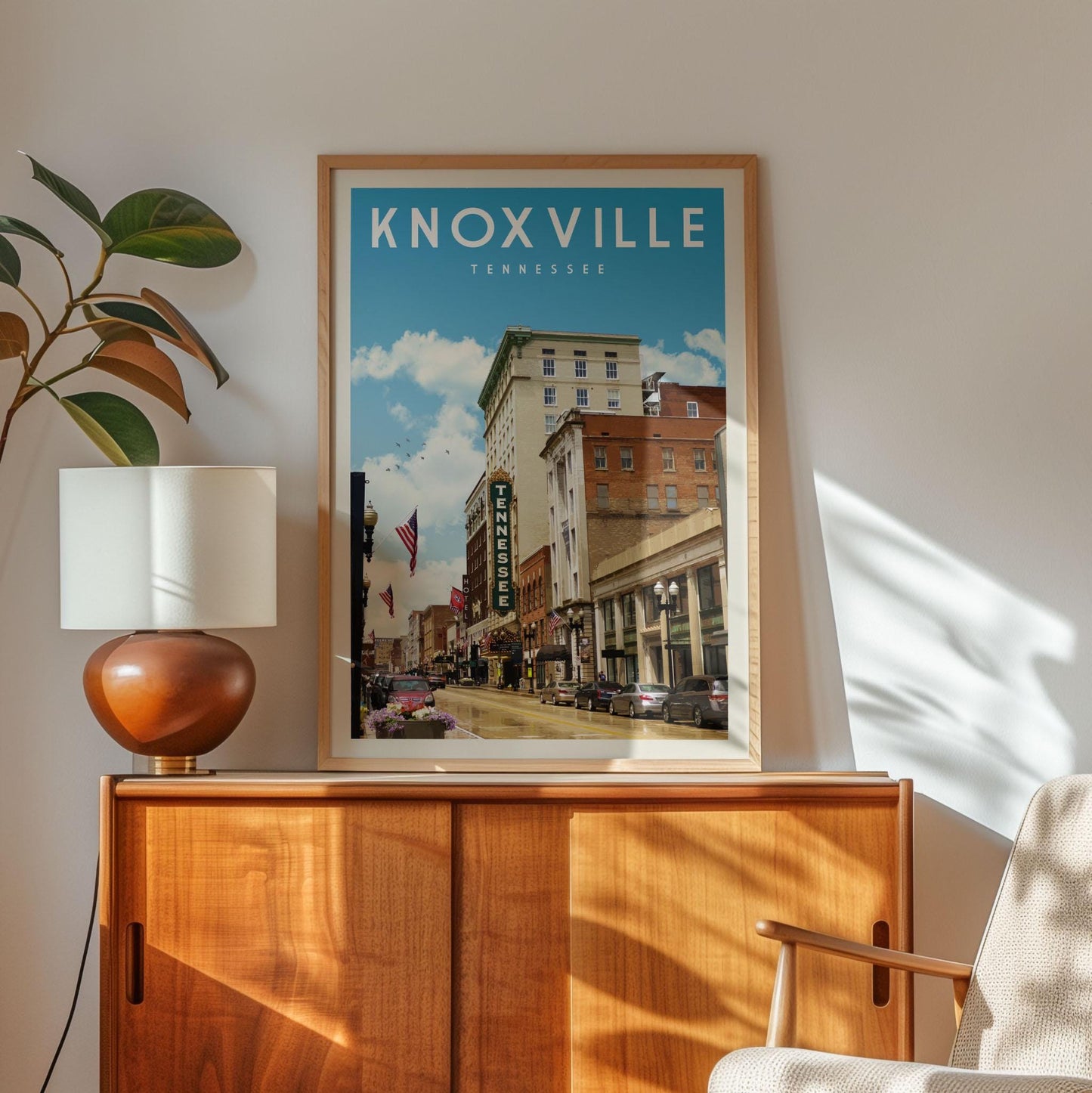 Knoxville Tennessee Print, Tennessee Theater Poster, Knoxville Wall Art, Tennessee Sign, Knoxville Map, Knoxville Home Decor, Knoxville Gift