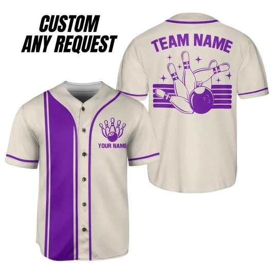 Personalized Vintage Bowling Team Baseball Jersey,Custom Name & Team Bowling Jersey,Uniform For Bowling Team,Bowling Lovers,Sport Gifts BL15