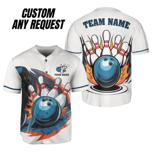 Personalized Vintage Bowling Team Baseball Jersey,Custom Name & Team Bowling Jersey,Uniform For Bowling Team,Bowling Lovers,Sport Gifts BL7
