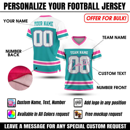Personalized Team Name Number Football Jersey Shirt For Adult Kid, Custom Name Jersey Shirt For Football Fan Tee College football shirts