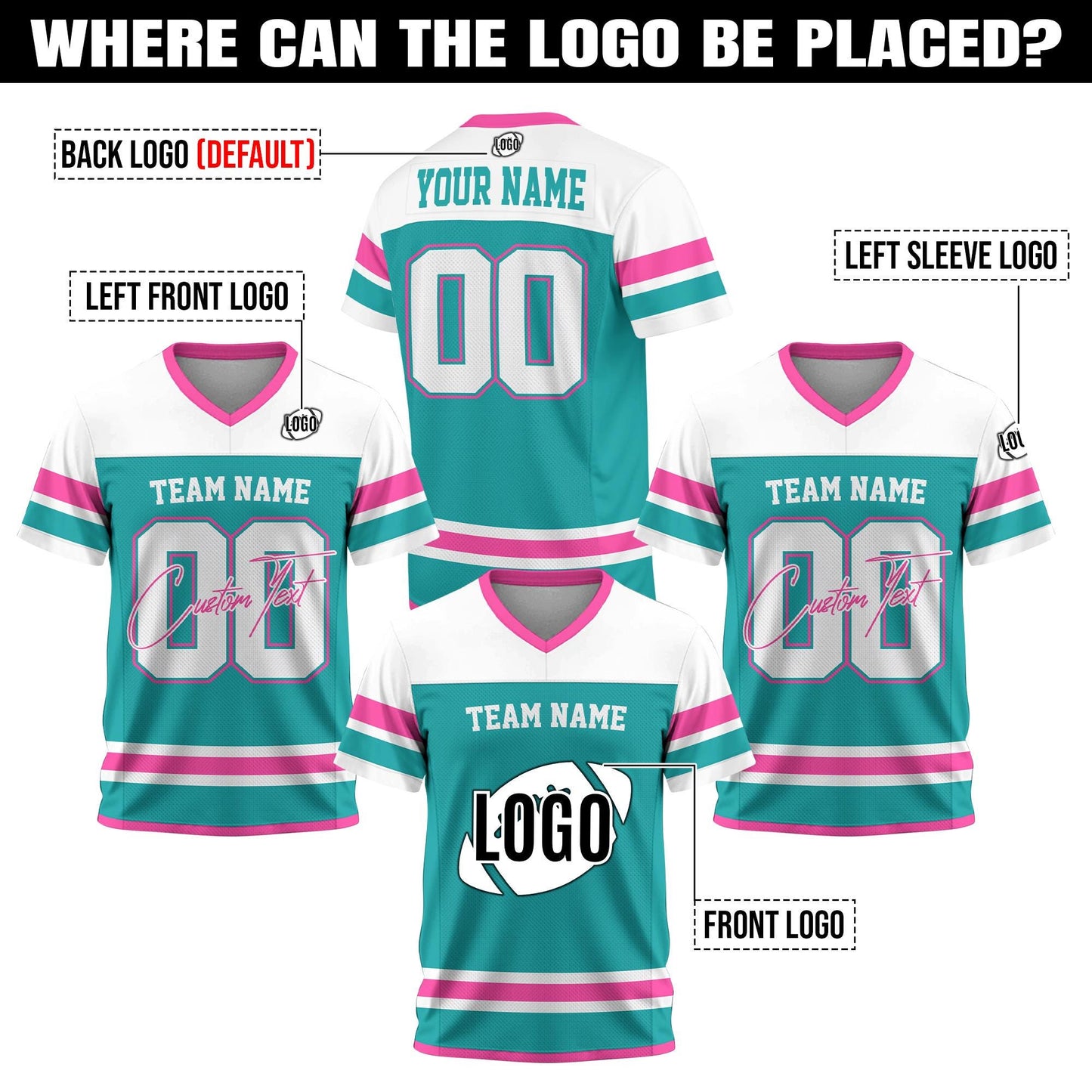 Personalized Team Name Number Football Jersey Shirt For Adult Kid, Custom Name Jersey Shirt For Football Fan Tee College football shirts