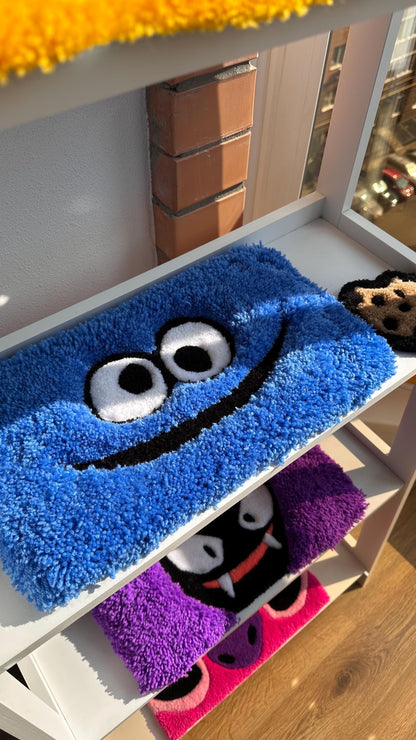 Pink Keyboard Rug – Handmade Tufted Coaster Mat, Cute Desk Decor, Fluffy Anime Carpet, Funny Kawaii Gift for Gamers or Work Setup