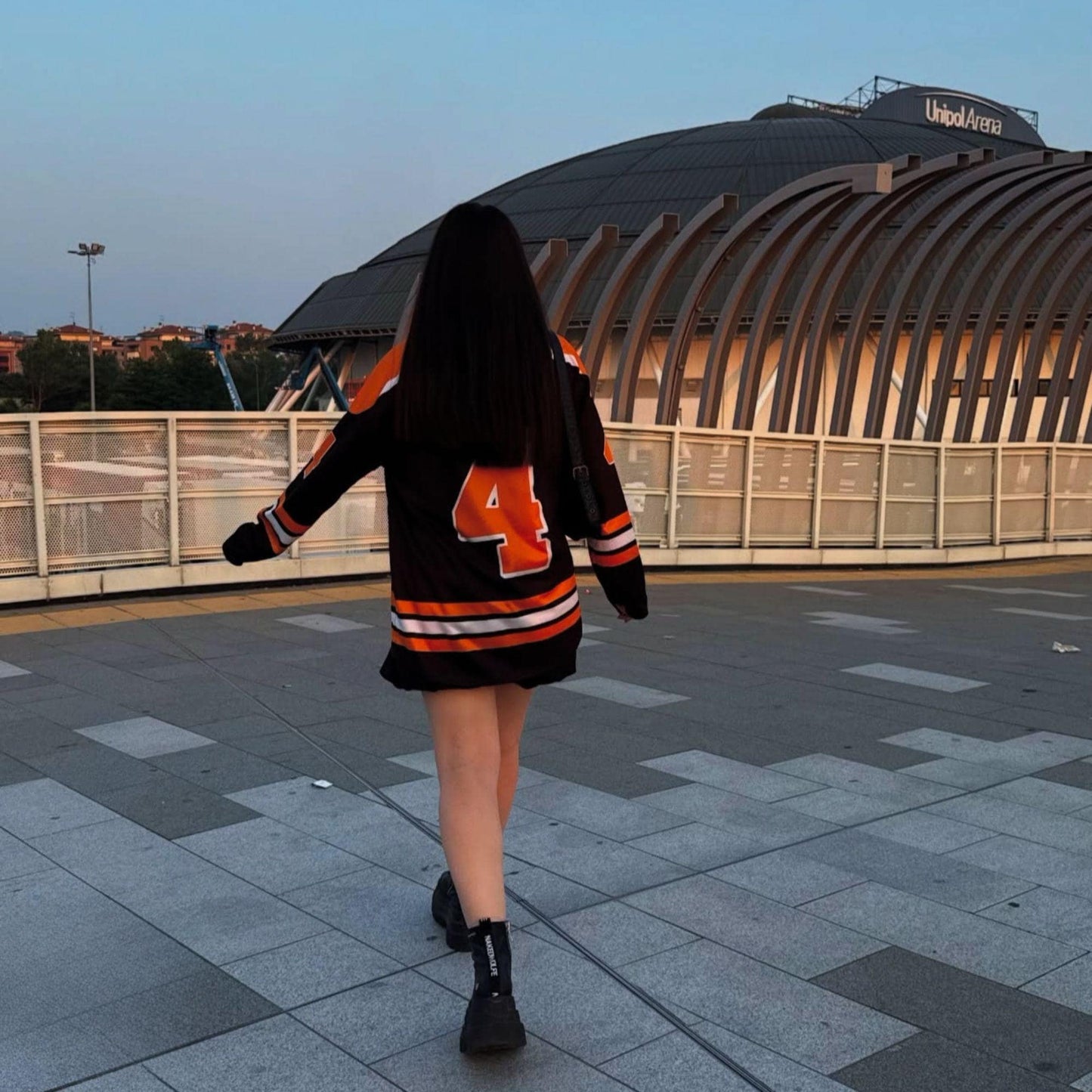 Racing Inspired Oversized Jersey – Unisex Streetwear Hockey Jersey with Bold Number 4