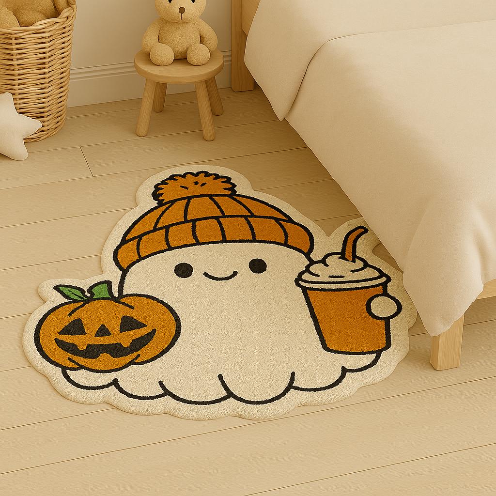 Pumpkin Rug, Halloween Rug, Tufted Look Rug, Halloween Decor, Gift For Halloween, Rugs For Living Room, Non Slip Rug, Home Decor Carpet