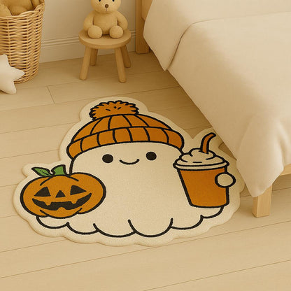 Pumpkin Rug, Halloween Rug, Tufted Look Rug, Halloween Decor, Gift For Halloween, Rugs For Living Room, Non Slip Rug, Home Decor Carpet