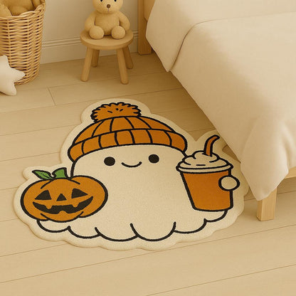 Pumpkin Rug, Halloween Rug, Tufted Look Rug, Halloween Decor, Gift For Halloween, Rugs For Living Room, Non Slip Rug, Home Decor Carpet