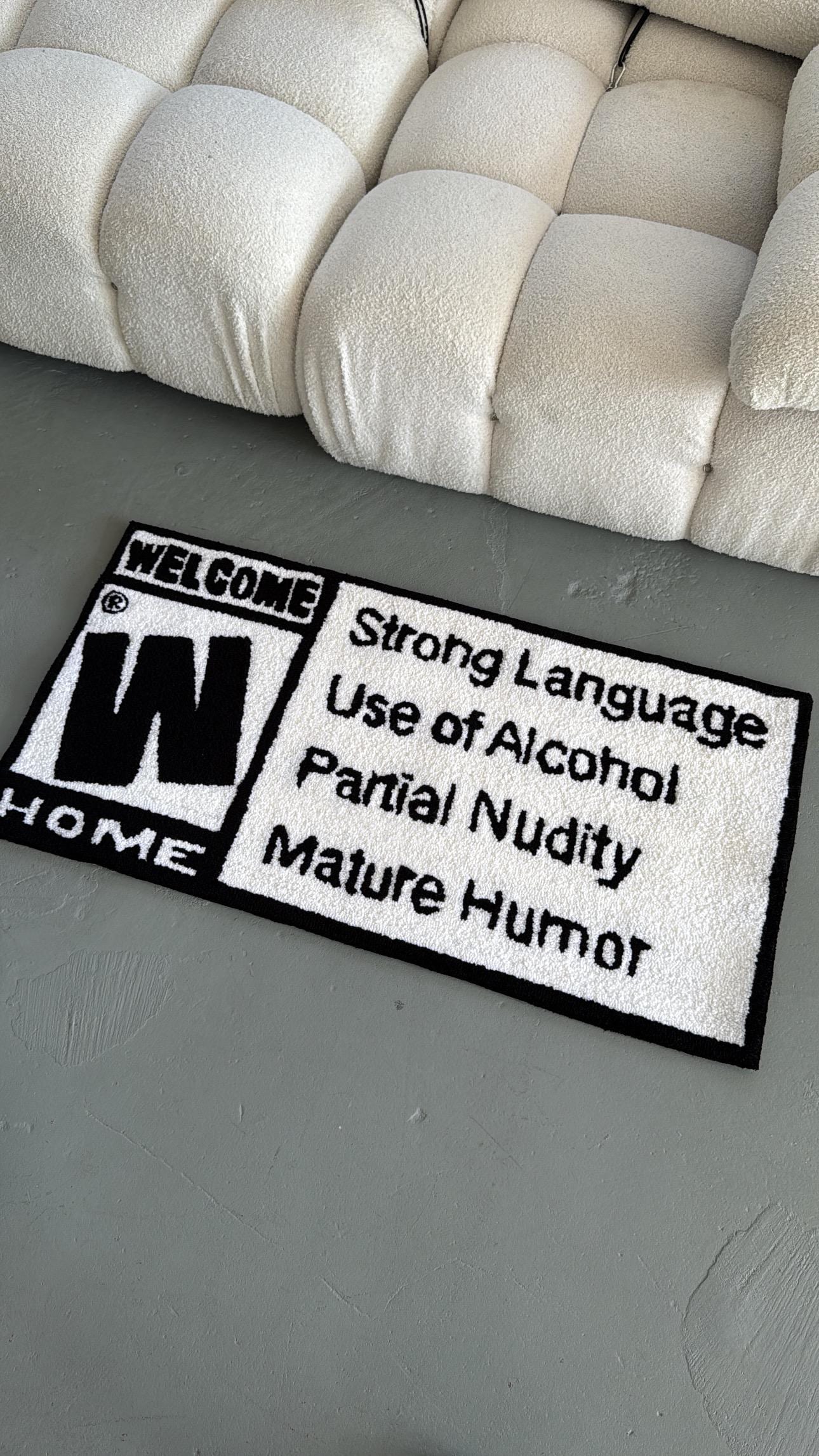 Tufted Welcome Home Rug: Funny Entryway Decor