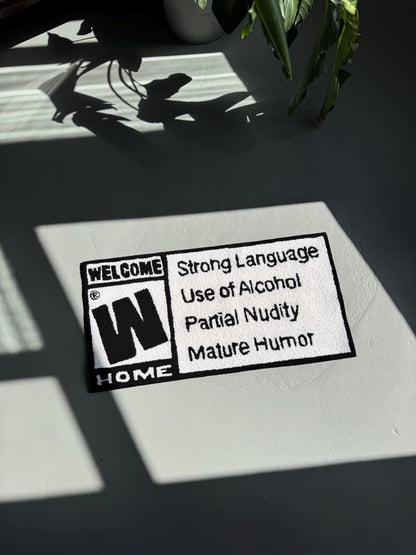 Tufted Welcome Home Rug: Funny Entryway Decor