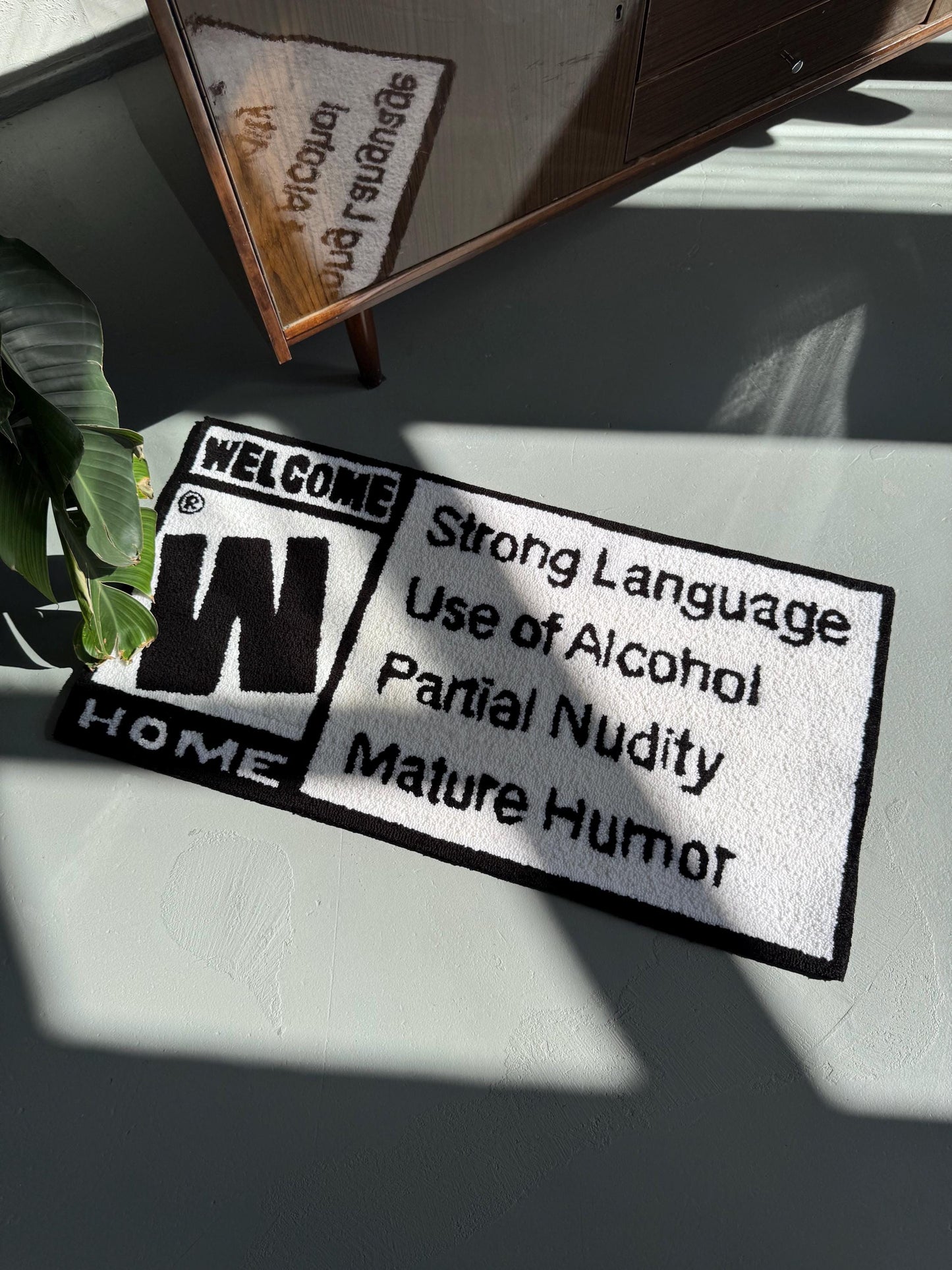 Tufted Welcome Home Rug: Funny Entryway Decor