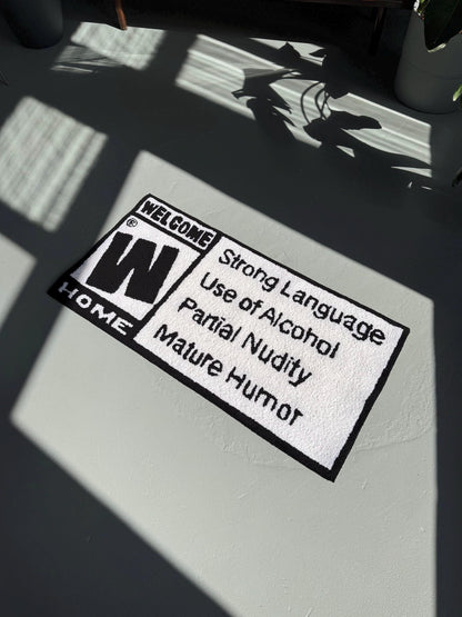 Tufted Welcome Home Rug: Funny Entryway Decor