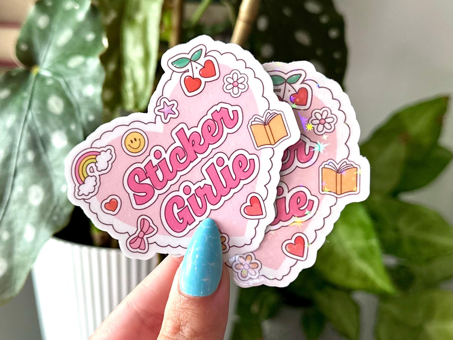 Sticker Girlie Waterproof Sticker, Mental Health Stickers, Handdrawn Art, Bestfriend Gifts, Positivity, Funny