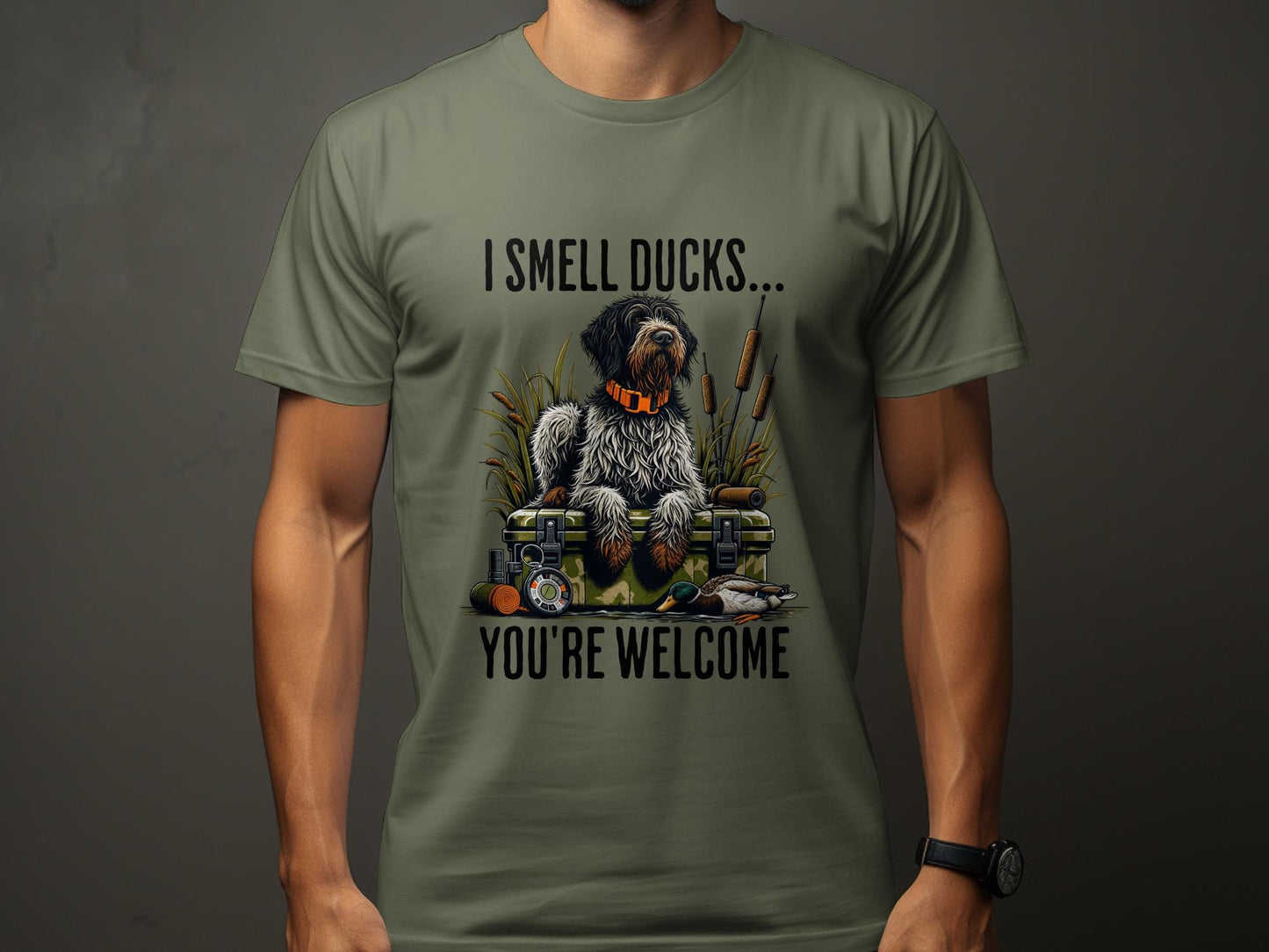 I Smell Ducks T-Shirt: Funny Hunting Dog Tee for Hunters