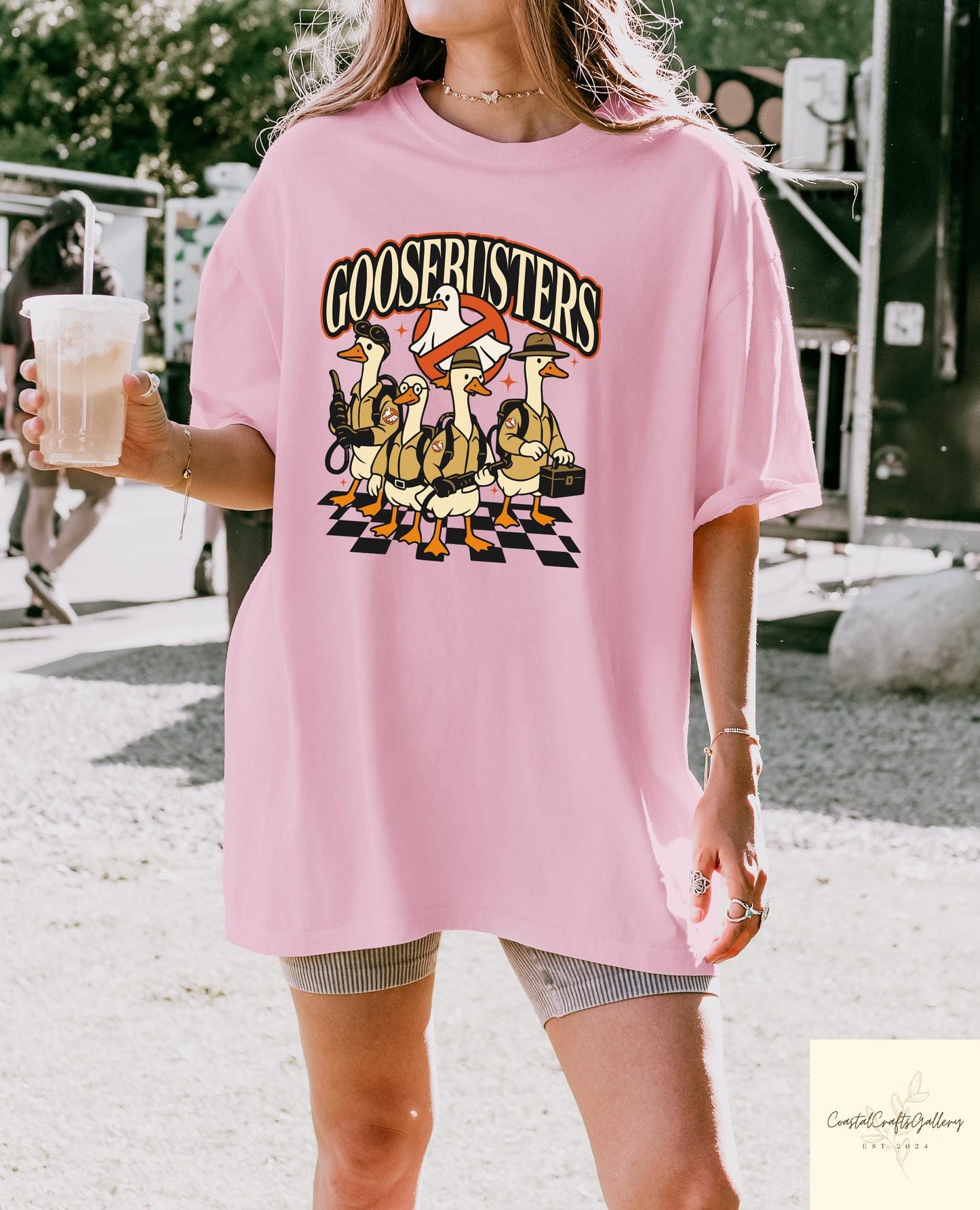 Goosebusters Halloween T-Shirt, Silly Goose Halloween Shirt, Funny Goose Halloween Tee, Halloween Matching Gift, Spooky Crew Shirt