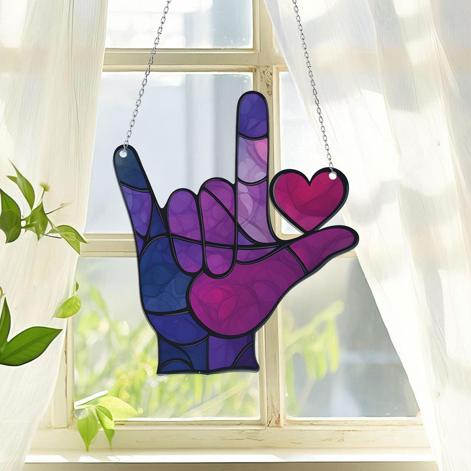 Window In Asl Sign Sign Language ASL I Love You Acrylic Window Hanging, Sign Language Gif ...