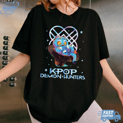 Kpop Demon Hunters Tiger Shirt, Merch Kpop Shirt, Hunters Tiger fan, Derpy Tiger And Bird Demon Hunter Tiger Tee,Kpop Demon Hunters Shirt
