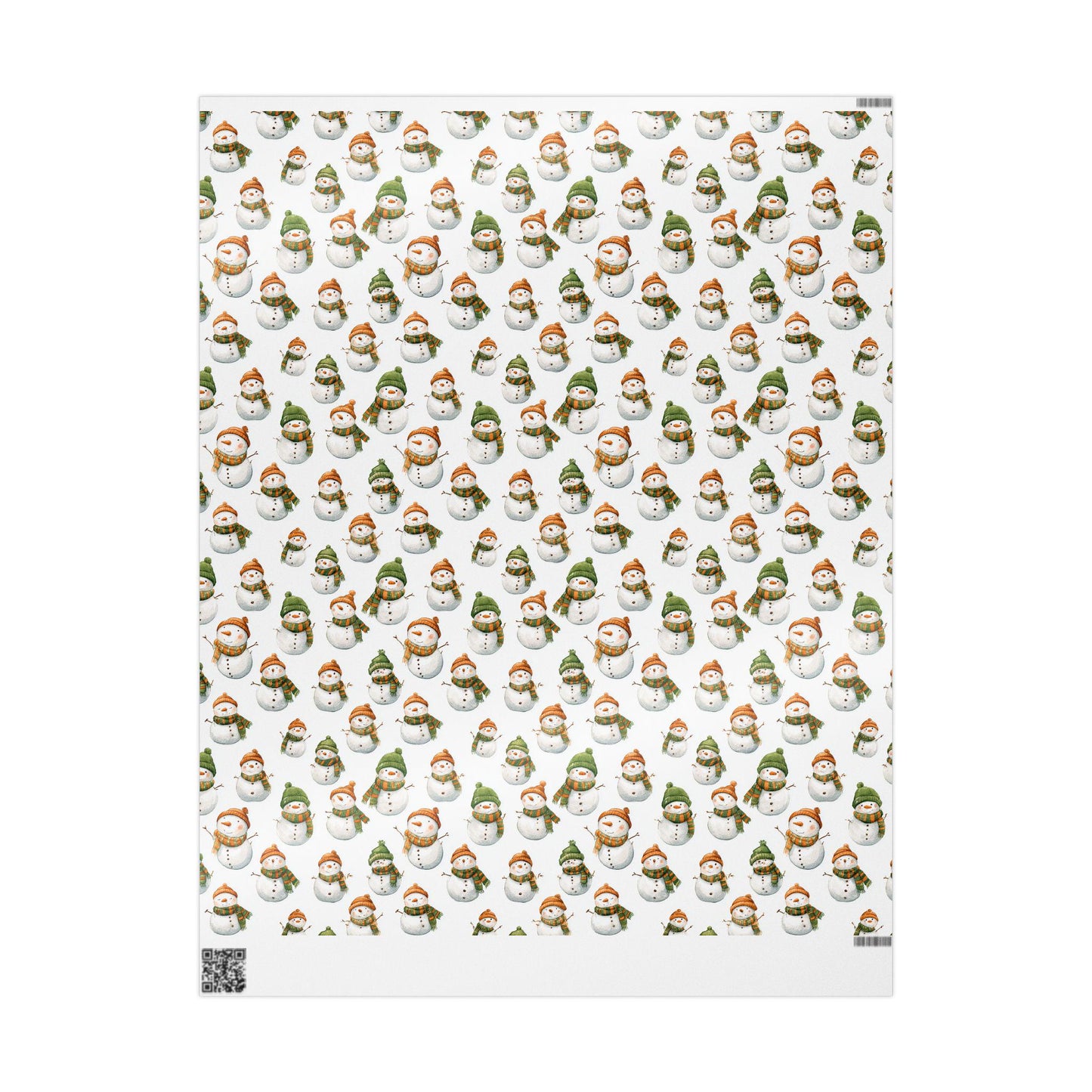 Snowman Christmas Wrapping Paper - Holiday Gift Wrap, Festive Present Paper, Cute Xmas Wrapping Sheets, Seasonal Gift Packaging, Christmas