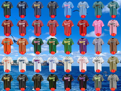 Custom Pinstripe Baseball Jersey with Personalized Team Name Number,Custom Embroidered Stripe Team Jersey,Baseball Couple Jersey and Gifts