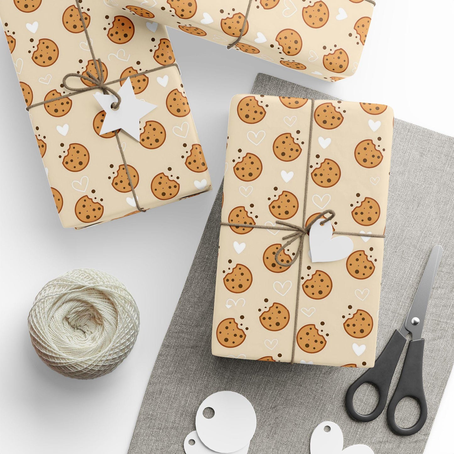 Cookie Theme Wrapping Paper: Glossy or Matte Finish