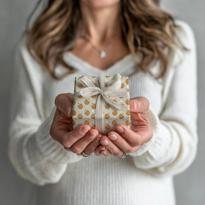Cookie Theme Wrapping Paper: Glossy or Matte Finish