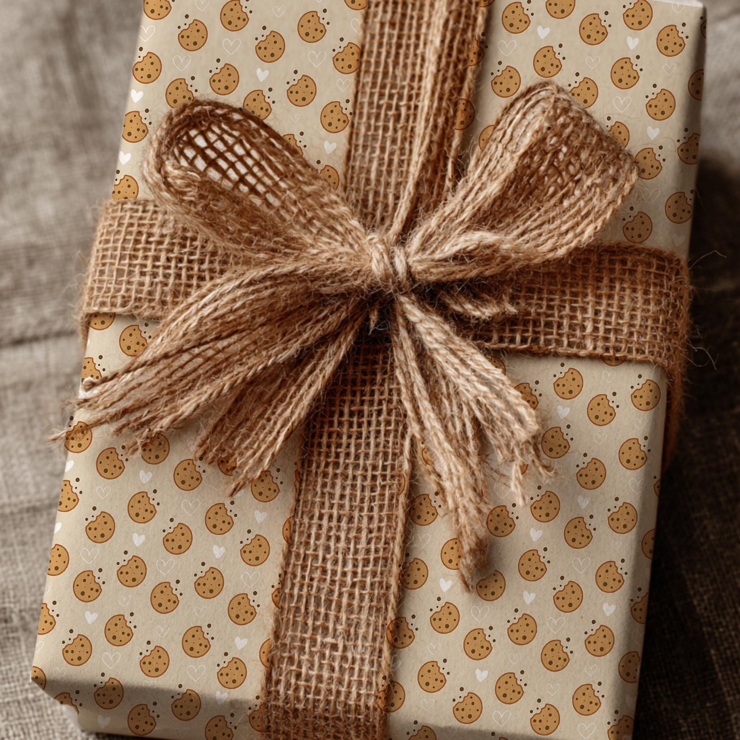 Cookie Theme Wrapping Paper: Glossy or Matte Finish