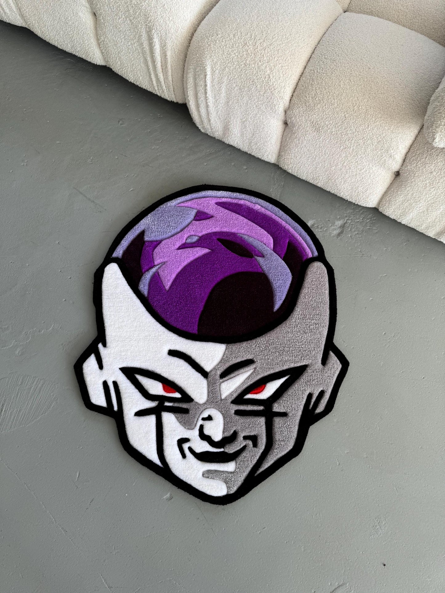 Villain-Inspired Tufted Rug: Anime Character Carpet, Gamer Gift