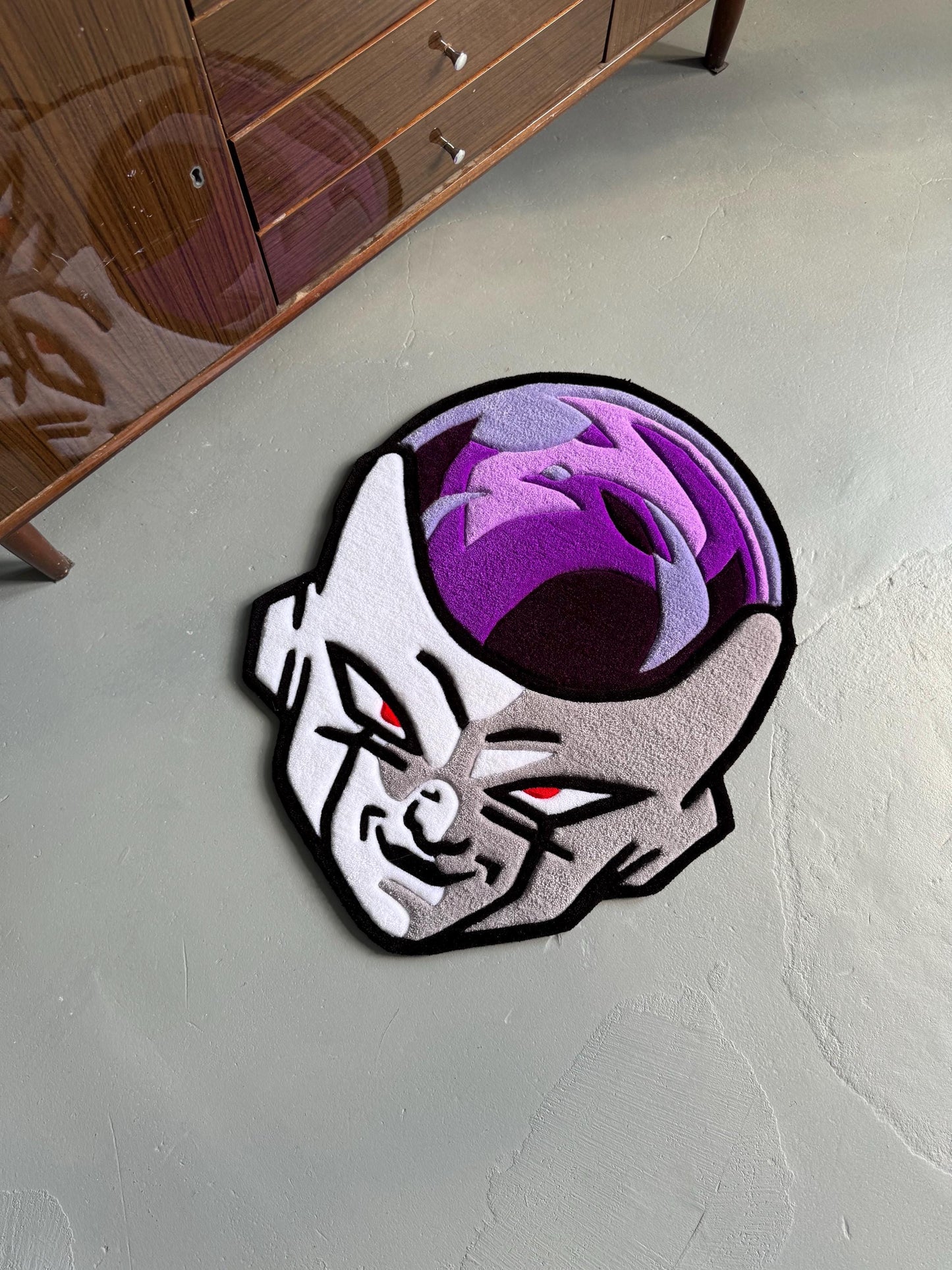 Villain-Inspired Tufted Rug: Anime Character Carpet, Gamer Gift