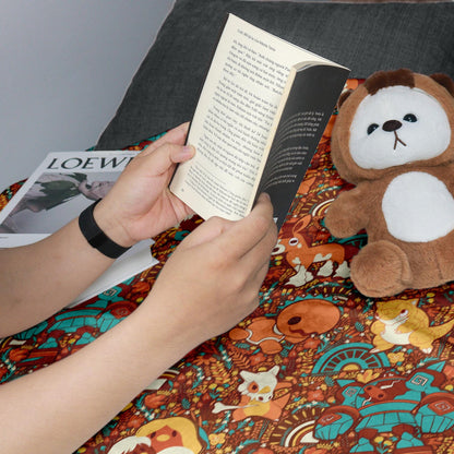 Cubone and Trapinch Blanket, Cute Throw Blanket, Cozy Bed Sofa Couch Decor Home Decor Cotton Blanket, Cubone Blanket Gifts