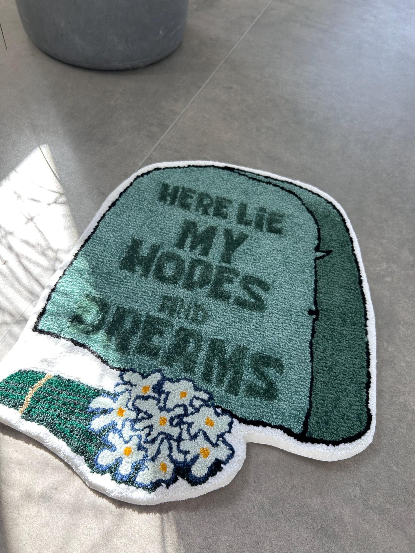 Handmade Cartoon Rug, Custom carpet, Funny gift