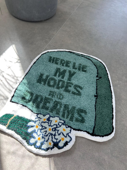 Handmade Cartoon Rug, Custom carpet, Funny gift