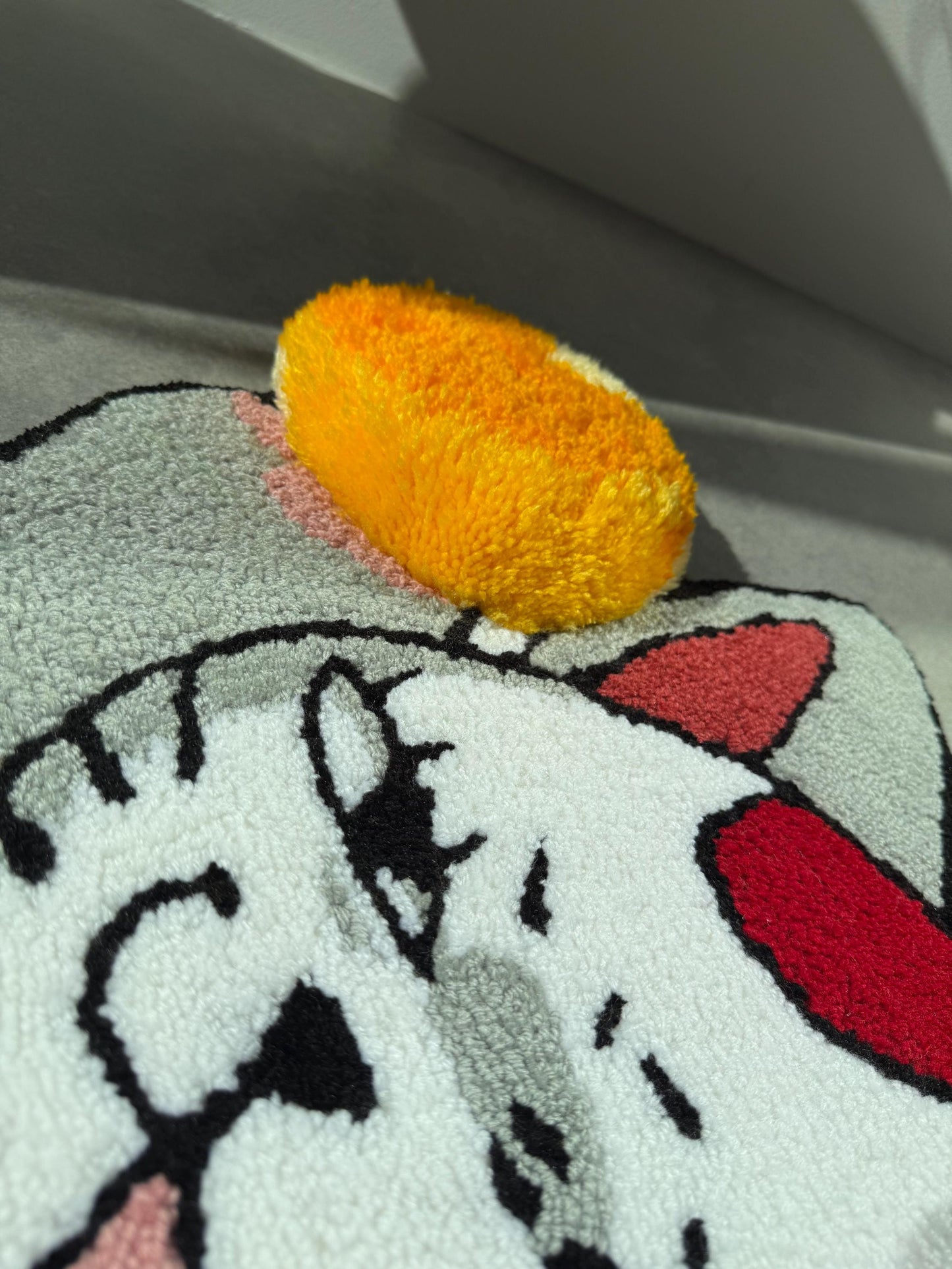 3D Turbo Cat Rug: Handmade Anime Home Decor