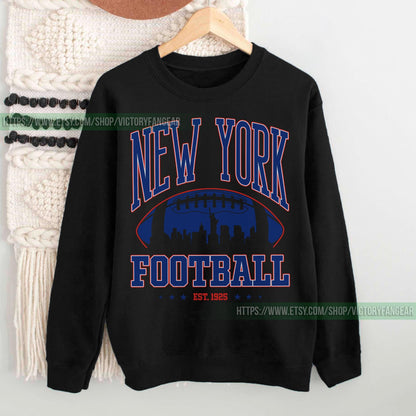 Giant Retro Sweatshirt, New York Football Crewneck, NY Giant Shirt, New York Football Shirt, New York Fan Gift, New York Shirt