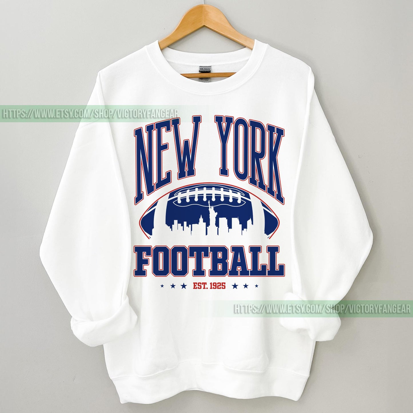 Giant Retro Sweatshirt, New York Football Crewneck, NY Giant Shirt, New York Football Shirt, New York Fan Gift, New York Shirt