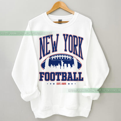 Giant Retro Sweatshirt, New York Football Crewneck, NY Giant Shirt, New York Football Shirt, New York Fan Gift, New York Shirt