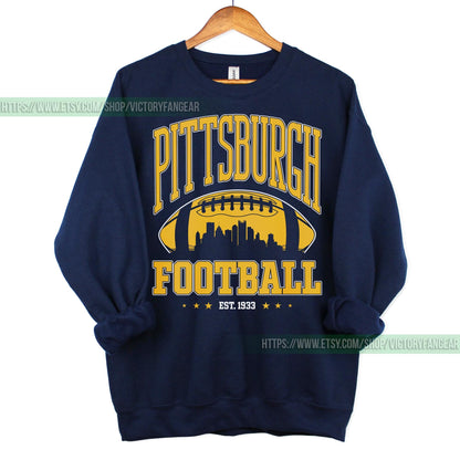 Pittsburgh Football Simple Style Shirt, Pittsburgh Sweatshirt, Graphic Tee Gift For Football Fan Sports, Game Day Shirt, Pittsburgh Fan