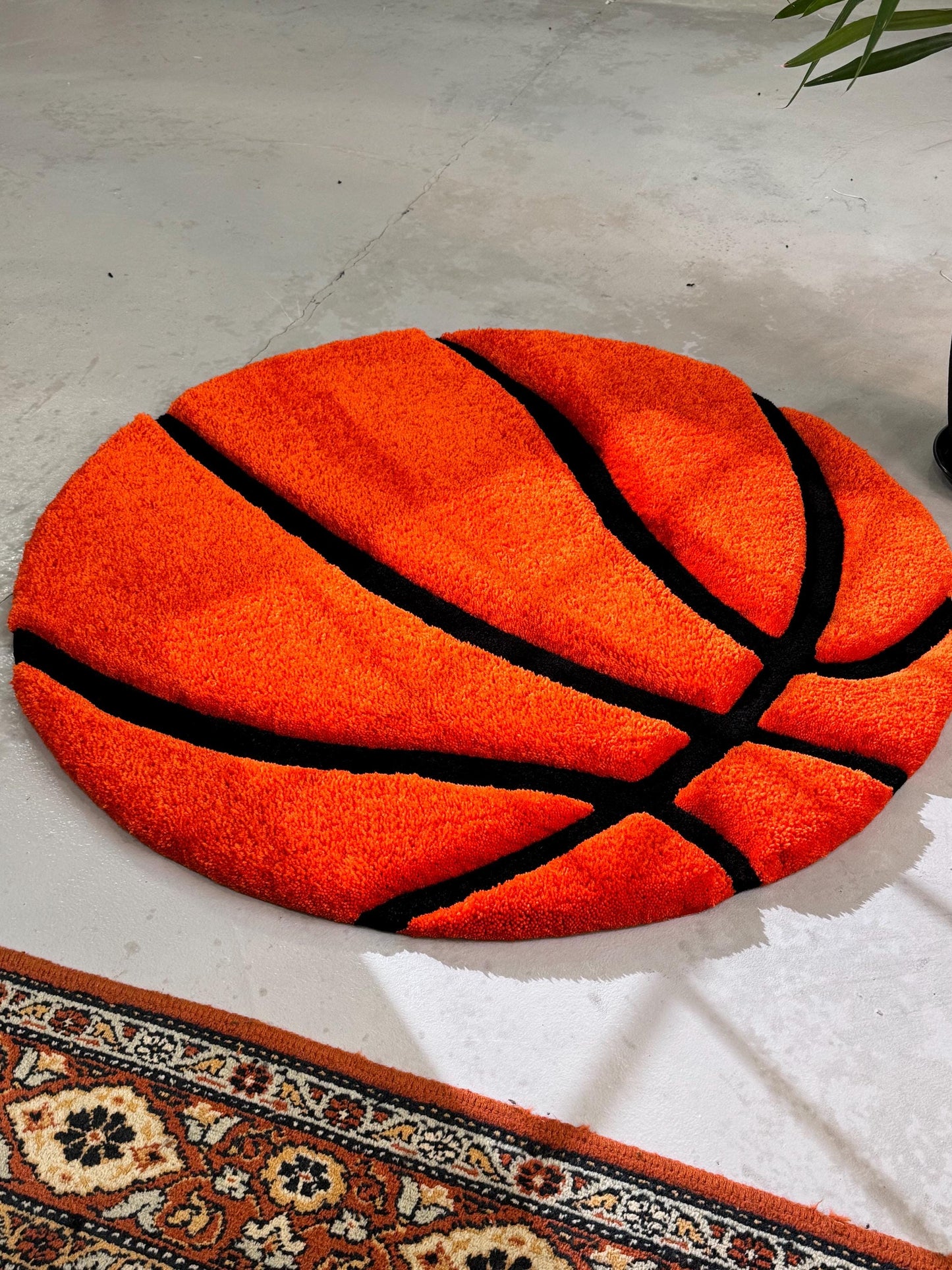 Basketball 3D Rug, 3D Fluffy Ball, Sports Fun Gift, Teenager Room Decor, Game Room Decor, Basketball Player gift, Christmas Gift