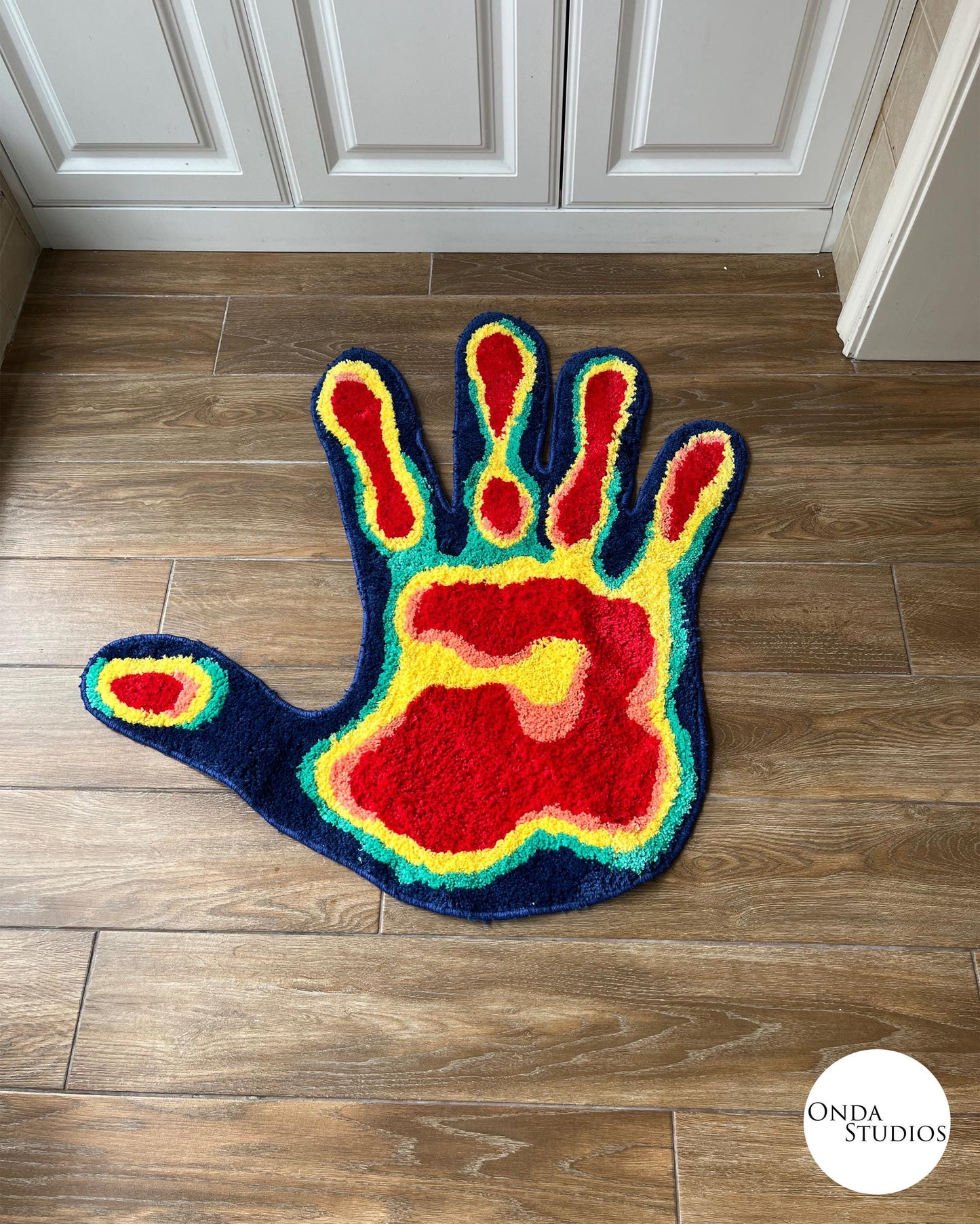 Tufted Infrared Hand Rug | Custom Rug, Handmade Rug, Tufted Rug, Cheap Rug, Round Rug, Bedroom Rug, Living Room Rug, Dorm Room Decor, Gift