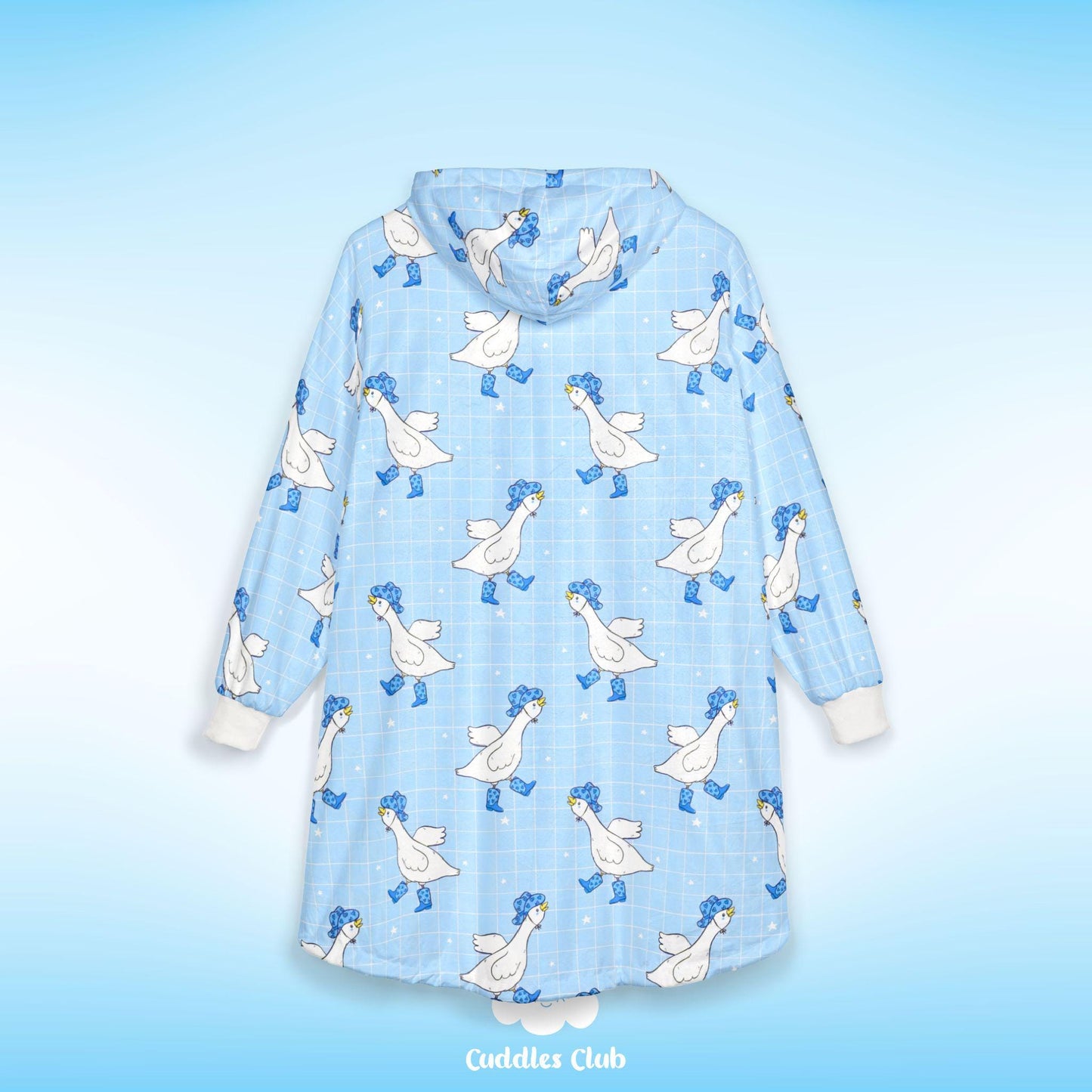 Pastel Silly Goose Hooded Blanket - Unisex