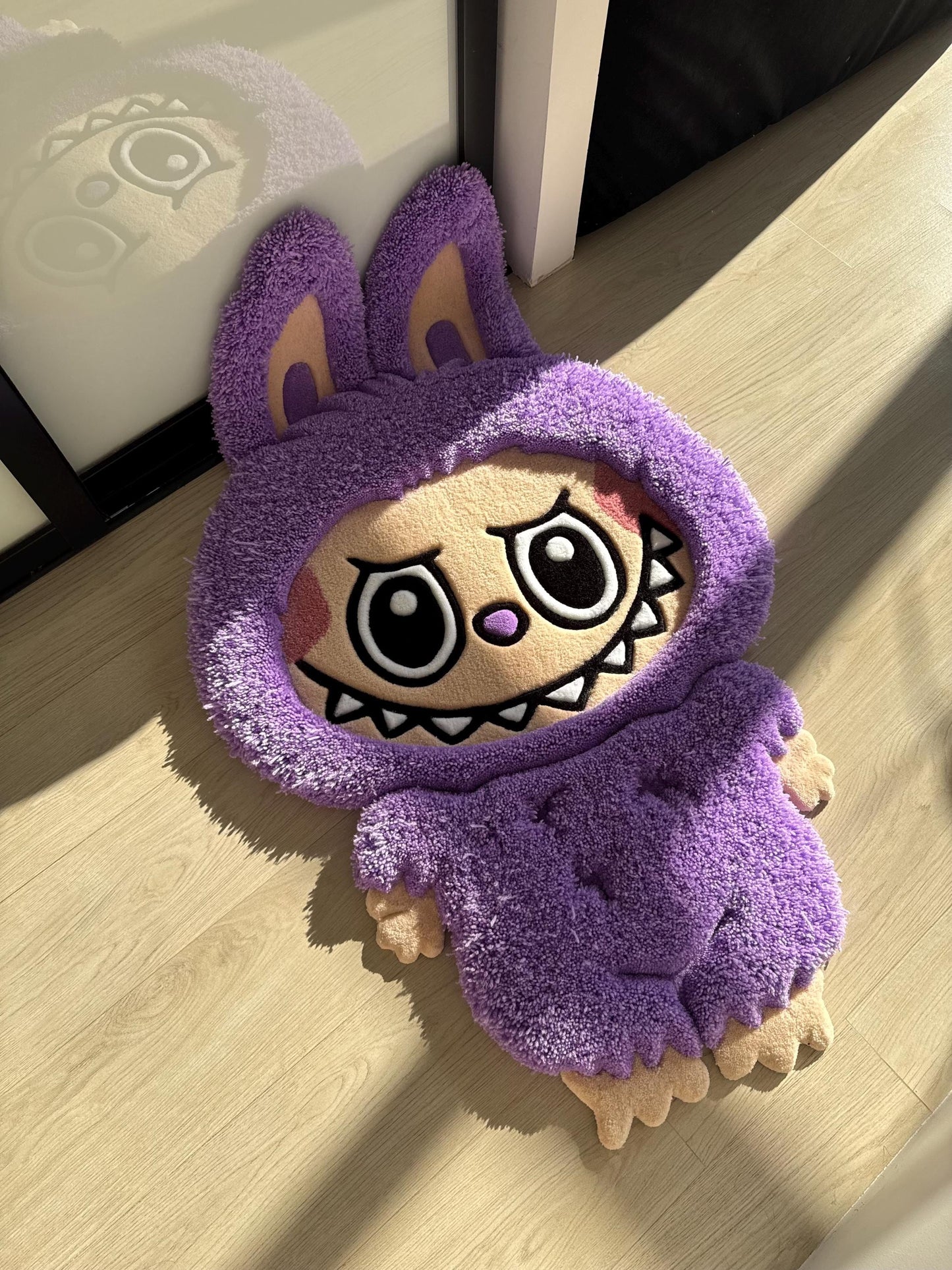 Fluffy Tufted 3D Character Rug: Handmade Kids Room Decor