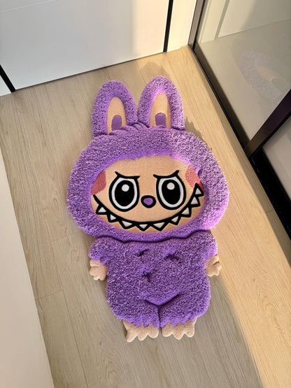 Fluffy Tufted 3D Character Rug: Handmade Kids Room Decor