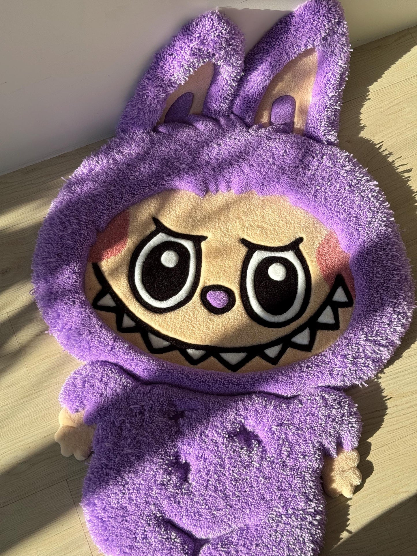 Fluffy Tufted 3D Character Rug: Handmade Kids Room Decor