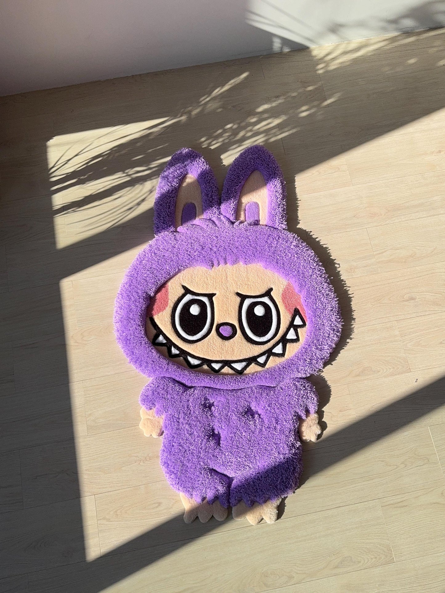 Fluffy Tufted 3D Character Rug: Handmade Kids Room Decor