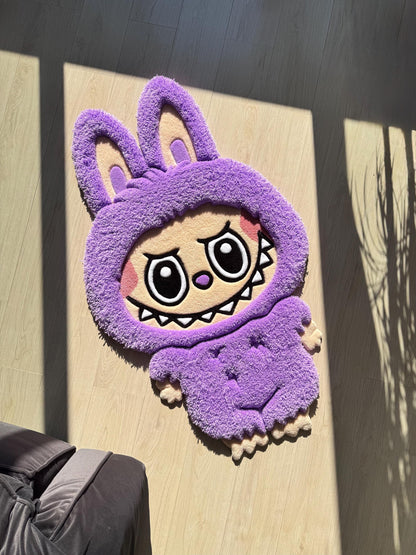 Fluffy Tufted 3D Character Rug: Handmade Kids Room Decor