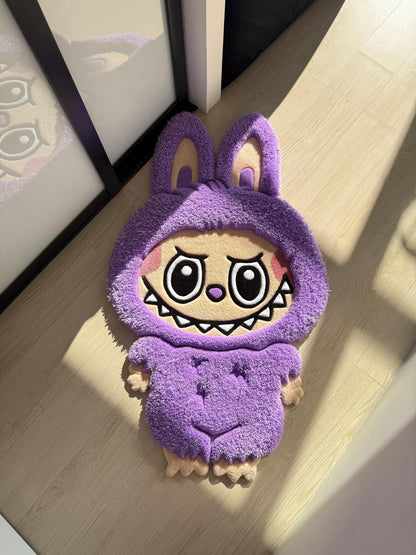 Fluffy Tufted 3D Character Rug: Handmade Kids Room Decor